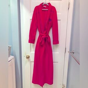 Vintage Bill Blass Robe, Pink and Purple, Crest Logo Retro 80s 90s Bright